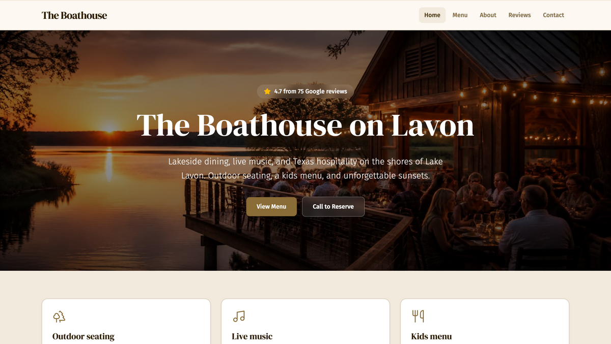 The Boathouse of Lavon