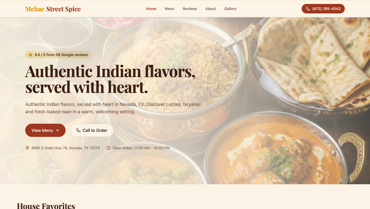 Mehar Street Spice